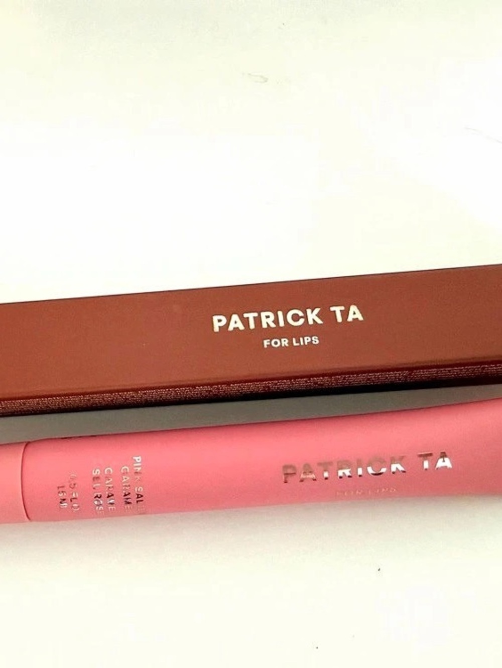 PATRICK TA Major Moisture Tinted Lip Balm Pink Salted Caramel Rose